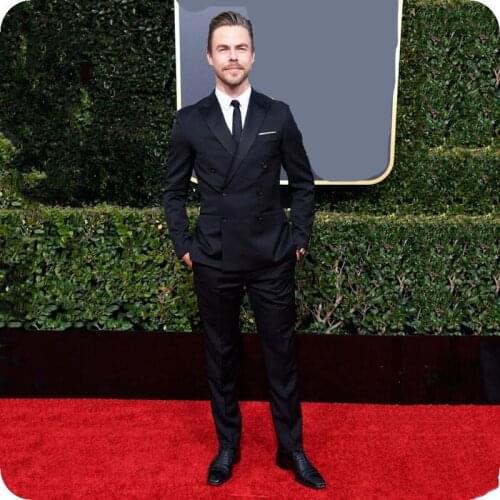 Handsome Groomsmen Peak Lapel Groom Tuxedos Mens Wedding Dress Man Jacket Blazer Prom Dinner (Jacket+Pants+Tie) K125