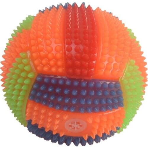 Pet Dog Jumping Activation Ball LED Light Flashing Bouncing Ball Puppy Toy