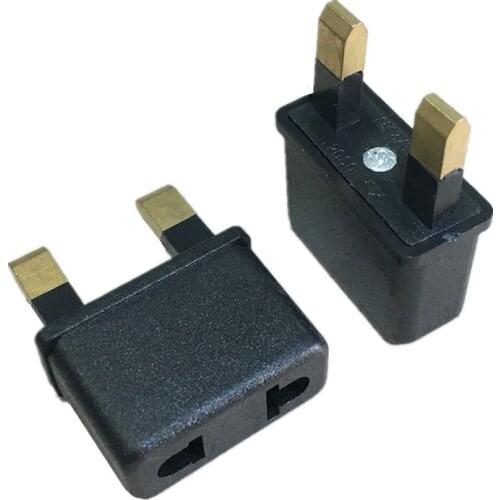 Universal EU US to UK AC Power Socket Plug Travel Wall Charger Outlet Adapter Converter 2 Socket Input Pin For Phone Charging