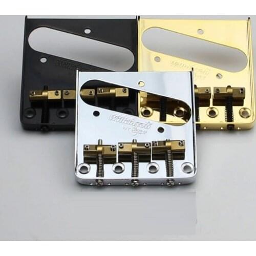 Wilkinson WTB Vintage Style Fixed TL Electric Guitar Bridge With Brass Saddles TL bridge Silver Gold Black