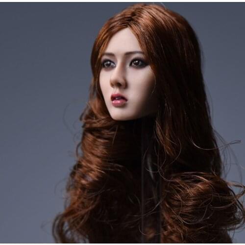 1/6 Xiu Series Asian Female Head Curly Blond Hair F 12" Body Figure Toy