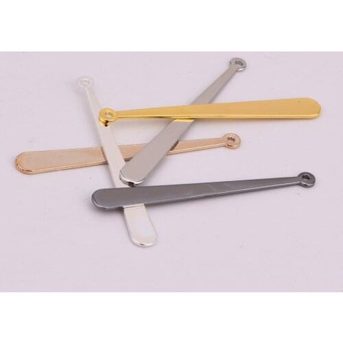 10pcs/lot zhu ru 37.5*4mm Long stick Oval head Glossy water droplets Charms Jewelry Making Charms Marker Christmas Table Decor