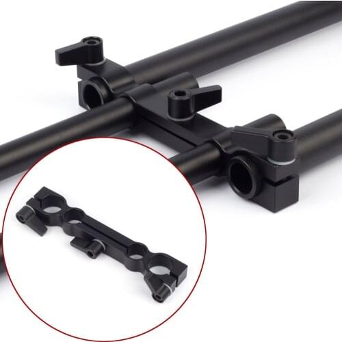 19mm 15mm Rod Clamp Adapter Adaptor Bridge Rail Block fr LWS Studio Support System DSLR Rig Film Camera Follow Focus Matte Box