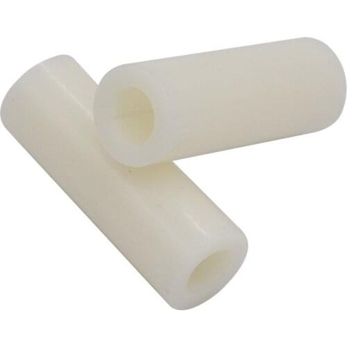 20pcs Inner diameter 4mm outside diameter 7mm ABS Plastic Isolation Column Circular Hole Casing Cylindrical height 35mm-50mm