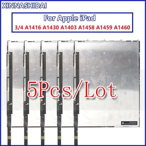 5PCS/LOT 9.7" LCD Display For iPad 3 4 A1416 A1430 A1403 A1458 A1459 A1460 LCD Matrix Screen Tablet Panel Monitor Module