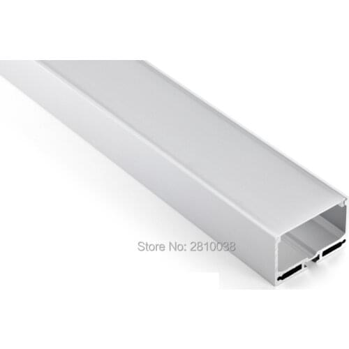 50 X 2M Sets/Lot Surface mounting led aluminum profile U type aluminium led profile channels for wall recessed lights