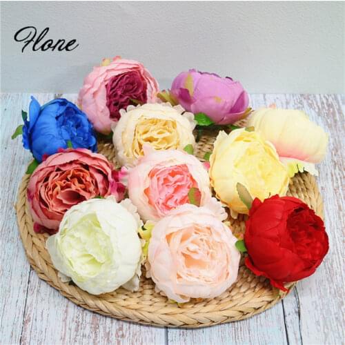 8cm Peonies flower head artificial flower wholesale high-end artificial peony head diy wedding decoration flower arrangement