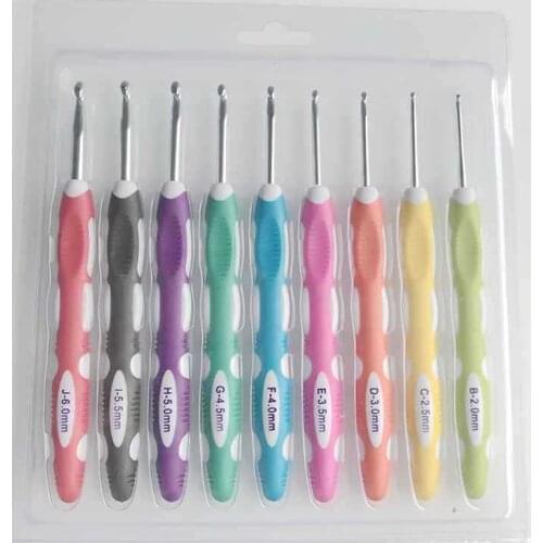 9Pcs/Set 2019 Knitting Needle Crochet Hook Sweater Needle Crochet Needles Sewing Accessories Haaknaalden DIY Hand-made Tool