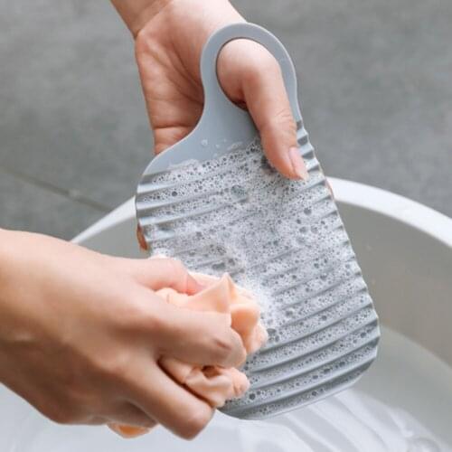White Grey Portable Thicken Mini Washboard Antislip Laundry Accessories Washing Board Plastic Clothes Cleaning Tools