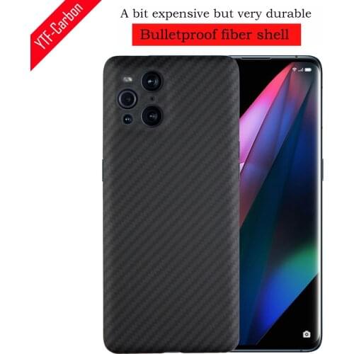 YTF-carbon Real carbon fiber case For OPPO Find X3 Pro Ceramic Edition Aramid Fiber Find X3 Thin ultra-light Phone Cover Find X3