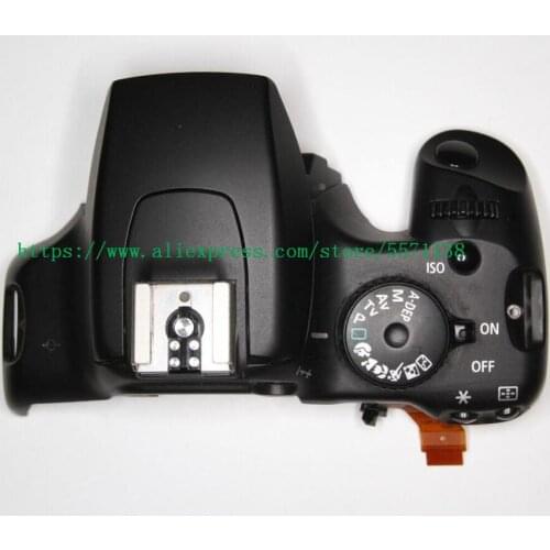 For Canon 1000D Rebel XS Kiss F Top cover group With Mode dial Power switch button Shutter button cable Used Repair Parts