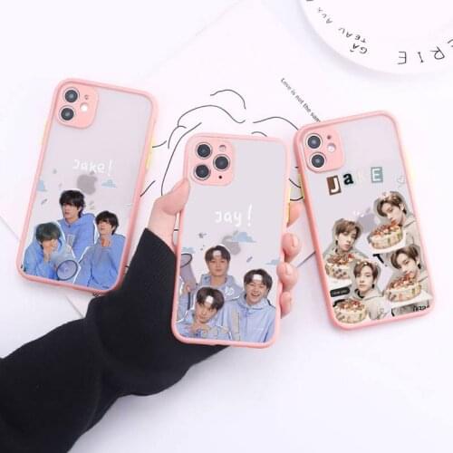 Enhypen kpop Phone Case Simple Matte Bumper Phone Case For iphone12 11 Pro Max X XS Max XR 7 8 Plus 12mini Shockproof Cover