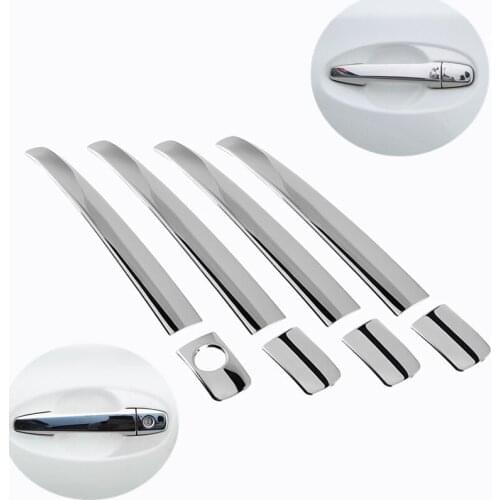 FUNDUOO For Toyota Prius V Prius 40 ZVW40 / Grand Prius+ 2012 - 2017 New Stainless Steel Door Handle Cover Trim Sticker