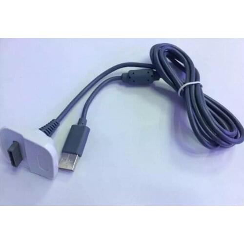 2 in 1 game controller USB cable date connecting line paly charger adapter charging for xbox360 controller gamepad joys 100PC