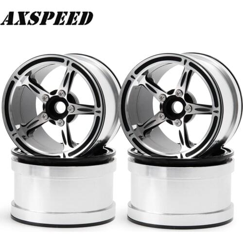 #23 2.2 inch metal Beadlock wheel Rims silver for Rc car wraith 90048 RR10 RC Rock Crawler