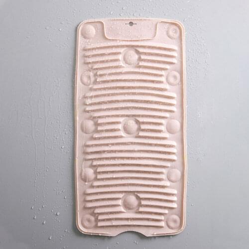 Household Clean Mat Wash Clothes Board WASHBOARD Laundry Board Household Foldable Grey Silicone Non-slip Washing Tools