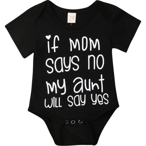 Hot Selling Infant Newborn Baby Boy Girl Leter Print Romper Jumpsuit Playsuit Cotto Casual Clothes Outfit