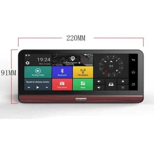 4G ADAS Android System Multi-functional 7 INCH IPS TOUCH SCREEN CAR DVR MIRROR