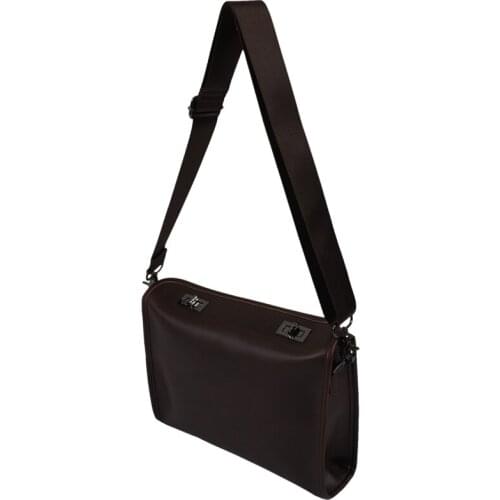 Men Leather Messenger Briefcase Laptop Shoulder Crossbody Bag Business Handbag