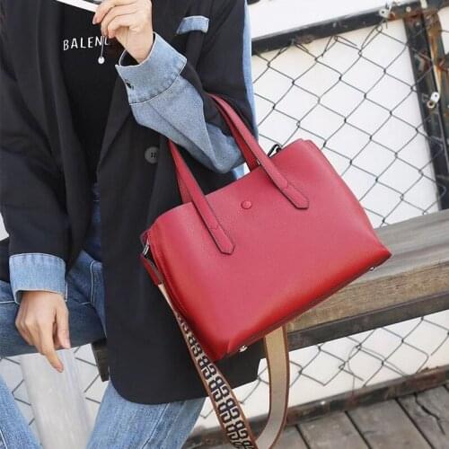 2021 New Design Leather Large Capacity One-Shoulder Bag Fashion Messenger Bag Multifunctional Tote Handbag Bag For Women