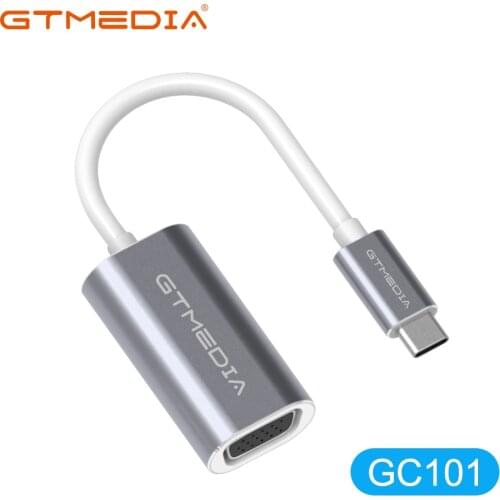 GTMEDIA USB C to VGA Adapter Type C to VGA Adapter for MacBook Pro Macbook iPad Pro WindowsXP/7/8/10/ Vista/Linux/Mobile Phone