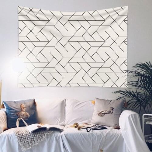 Simple Fashion Tapestry Wall Hanging Background Home Deor Irregular Pattern Functional Picnic Cloth Blanket Simple Modern Style