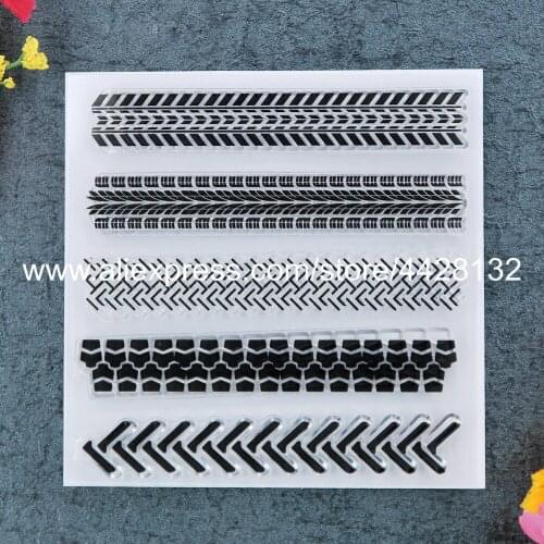 Line Scrapbook DIY photo cards rubber stamp clear stamp transparent stamp 10x10cm 9012051