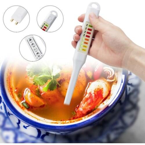 LED Detector Measure Food Salt Easy Operate Salinity Tester Electronic Portable Handheld White Analysis Concentration Meter ABS