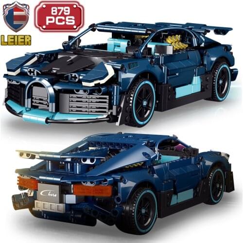 Technical 879pcs Expert Famous Super Speed Car Building Blocks Famous Racing Sports Vehicle Kits Model Bricks Toys for Boys Gift