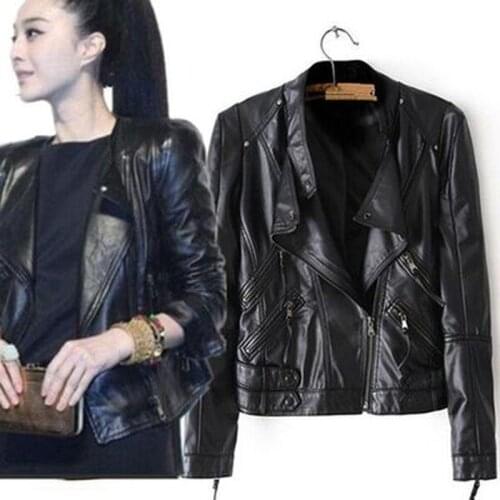 TQGQG Women's Leather Jackets