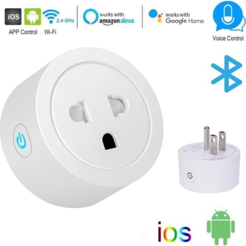 16A Tuya WiFi Indian Smart Plug Adapter Bluetooth Wireless Remote Voice Control Power Monitor Timer Socket For Google Home Alexa