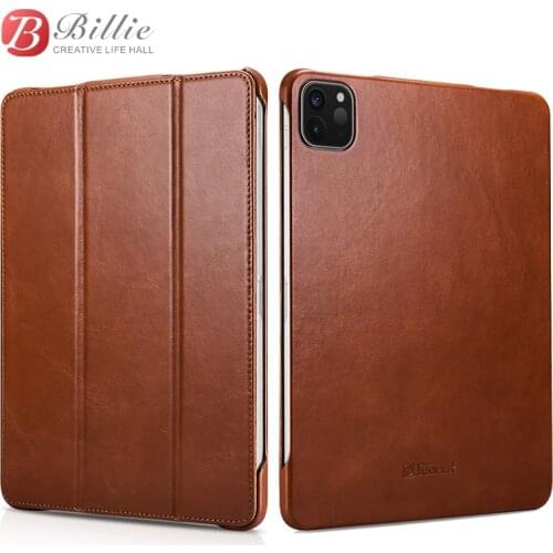 Smart Magnetic Vintage Leather Case For iPad Pro 12.9" 2020 Slim Business Foldable Stand Smart Cover for Apple iPad Pro 12.9inch
