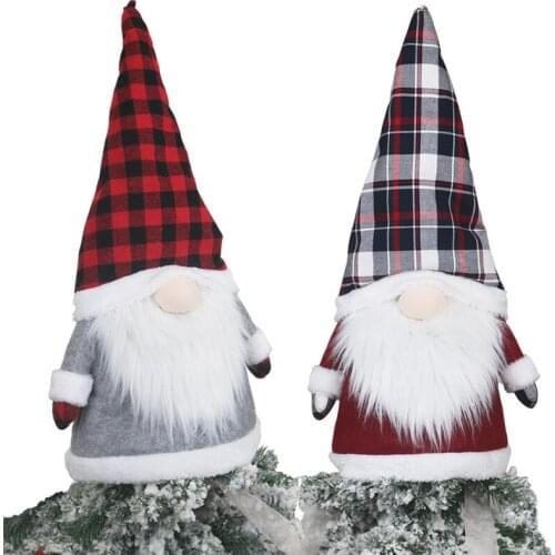 Merry Christmas Tree Topper Santa Claus Hat Winter Party Tree Decorations Old Man Ornament Christmas Decorations