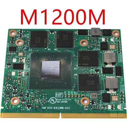 Quadro M1200M M1200 GDDR5 4GB Video Graphics Card N17P-Q1-A2 With X-Bracket ForDell M4800 M7510 ZBook15/17 G3 100% Test Well