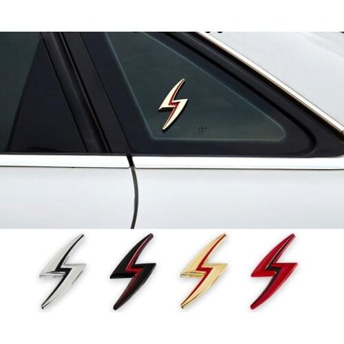 1 Pcs 3D Metal S Lightning Car Body Emblem Badge fender Rear Trunk Car Stickers Decals for Nissan Car Exterior Accessories