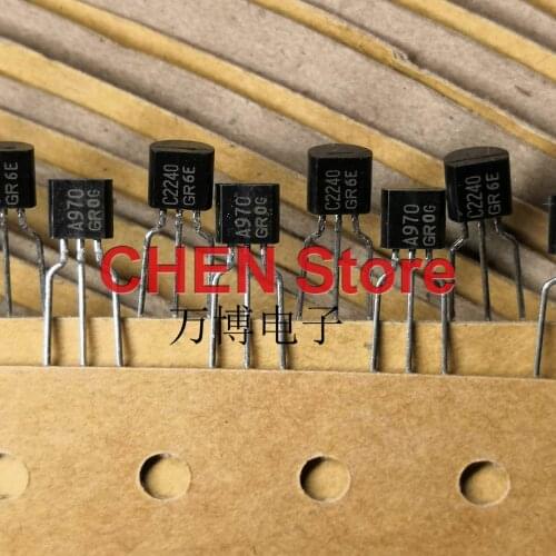 10pair TOSHIBA 2SA970 2SC2240 Transistor A970 C2240 GR Audio Power Amplifier A970-GR C2240-GR