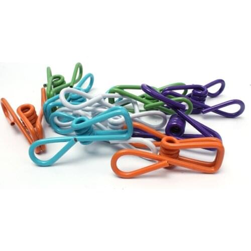 10PCS Outdoor Camping travel color clothes Clip Wire Pack clip Home windproof drying