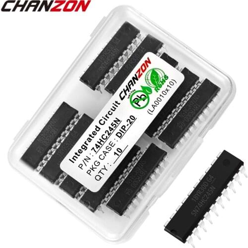 10PCS SN74HC245N DIP20 SN74HC245 DIP 74HC245N 74HC245 Logic IC Chip Integrated Circuit Electronic Semiconductor New Original