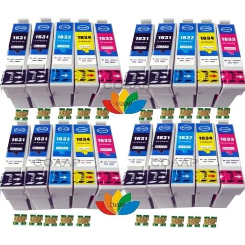 20 Compatible EPSON T1636 16XL Ink Cartridge for Workforce 2650DWF 2630WF 2530WF 2540WF 2010W 2510WF 2520NF inkjet Printer