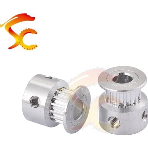 5PCS MXL 15 teeth Aluminum Alloy Timing Pulleys bore 5mm Synchronous wheel belt width 3mm CNC Engraving Machine Accessories
