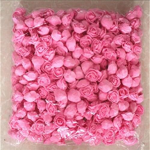 50/100/ Pieces Teddy Bear of Roses 3cm Foam Wedding Decorative Christmas Decor for Home Diy Gifts Box Artificial Flowers