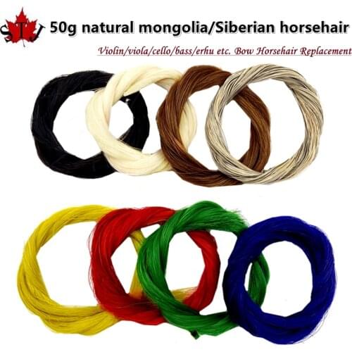 1 Hank best quality Stallion white bow hair 6 grams in 81cm horse tail hair