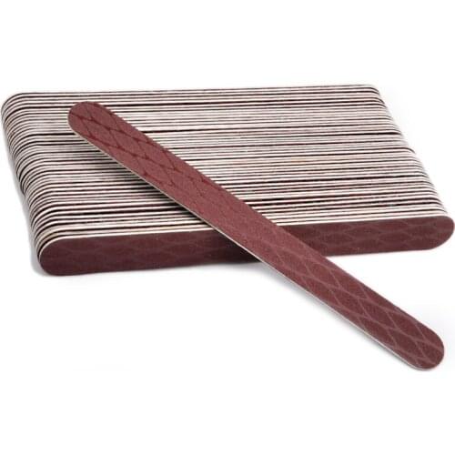 50Pcs/lot Nail Art Sanding Buffing Blocks 150 Grits Brown Sandpaper Nail Polish Files Personal Manicure Tools For Salon