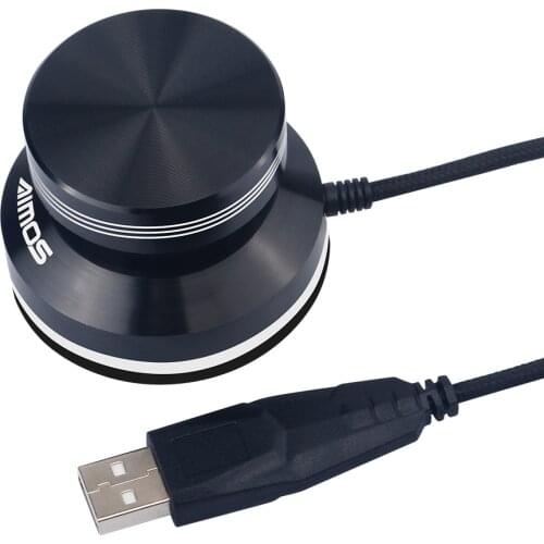 AIMOS USB Audio Volume Controller Knob, Volume Adjuster Rotary Computer Speaker Volume Control Switch For Win7/8/10/XP/Mac/Vista