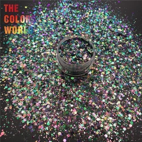 TCT-384 Chameleon Shift Color Chunky Nail Glitter Nail Art Decoration Face Painting Makeup Tumbler Crafts Festival Accessories