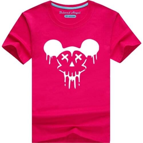 Children Summer T Shirt Anime Luminous 3D Print T-Shirts Christmas Boys Girls Cotton Cosplay Tops Kids Fashion Tshirt 3-15T