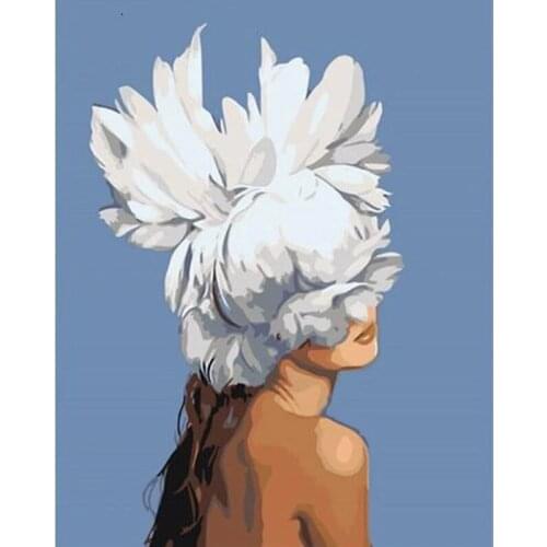 GATYZTORY 60x75cm Frame Figure Picture By Numbers For Adults Oil Painting By Numbers Kits Home Living Room Decor Artwork