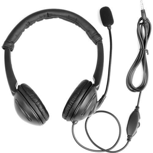 Kebidu noise reduction stereo music headset 3.5mm in-line wired headset head-mounted gaming headset with rotatable microphone