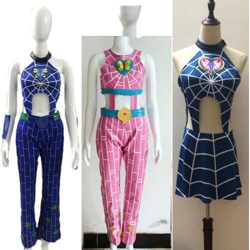 Anime JoJos Bizarre Adventure Jolyne Cujoh Kujo cosplay Costume Custom-made 8 style