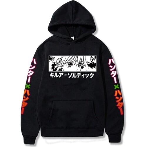 2020 Hot Anime Hunter X Hunter Hoodies Men/women Fashion Hip Hop Harajuku New High Quality killua eyes Hoodies and Sweatshirt